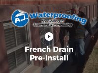 French Drain Pre-Install