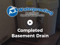 Completed Basement Drain