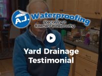 Yard Drainage Testimonial