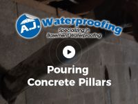 Pouring Concrete Pillars