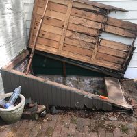 Yard Drainage Before