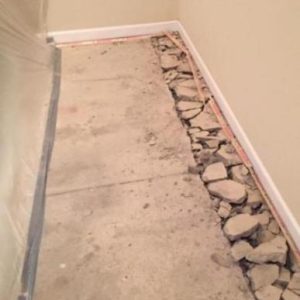 French Drain Installation 1